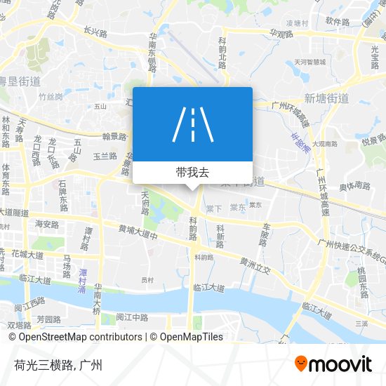 荷光三横路地图