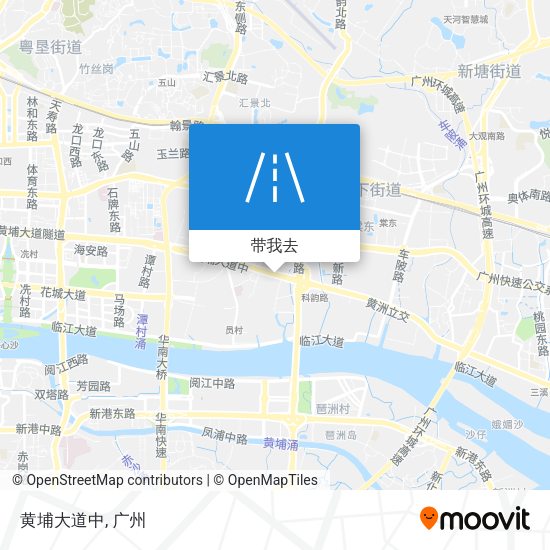 黄埔大道中地图
