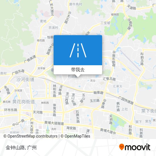 金钟山路地图