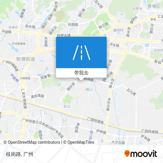 歧岗路地图