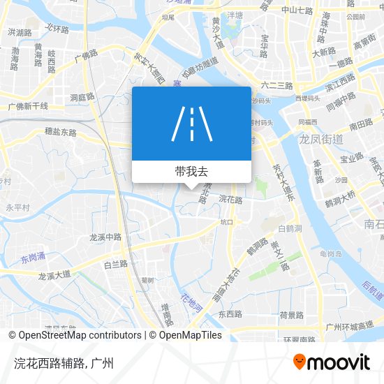 浣花西路辅路地图