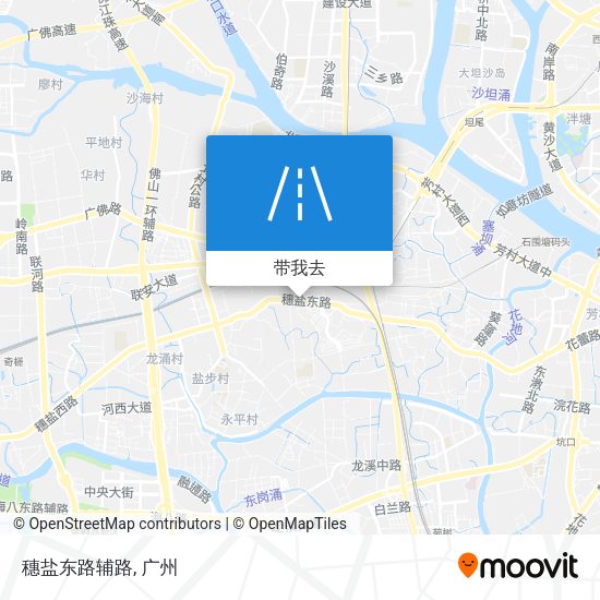 穗盐东路辅路地图