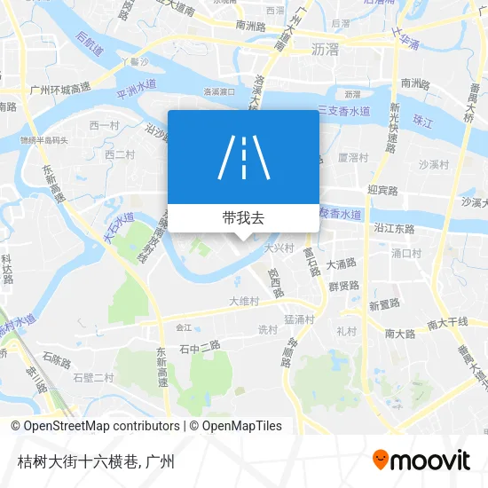 桔树大街十六横巷地图