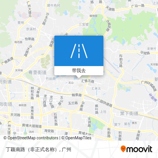 丁颖南路（非正式名称）地图