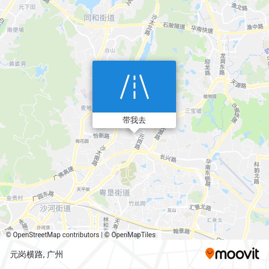 元岗横路地图