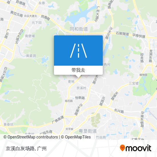 京溪白灰场路地图