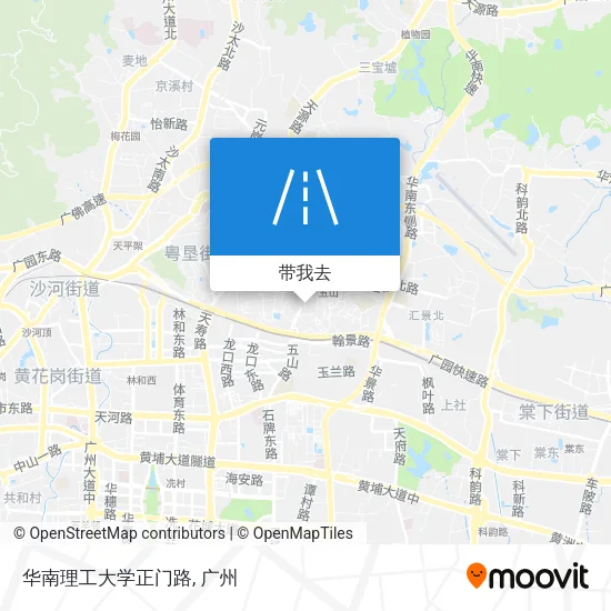 华南理工大学正门路地图