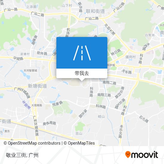 敬业三街地图
