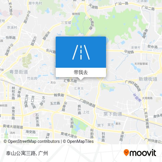 泰山公寓三路地图