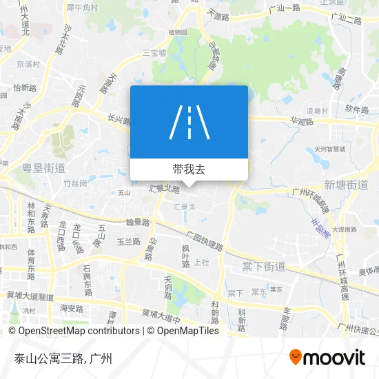 泰山公寓三路地图