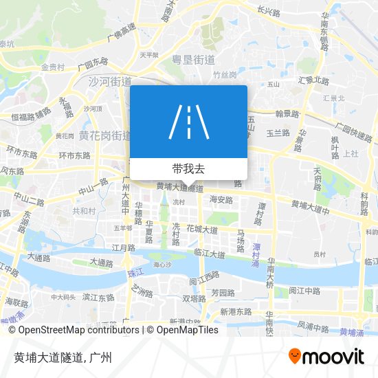 黄埔大道隧道地图