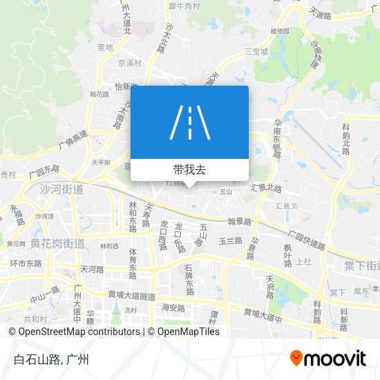 白石山路地图