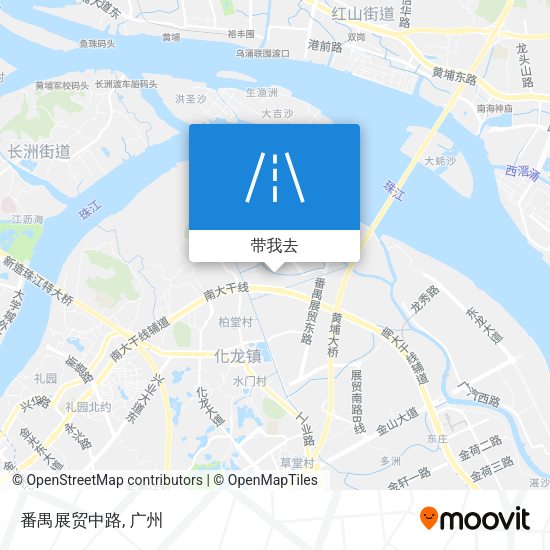 番禺展贸中路地图