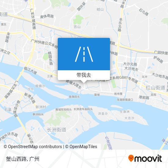 蟹山西路地图