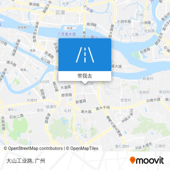 大山工业路地图