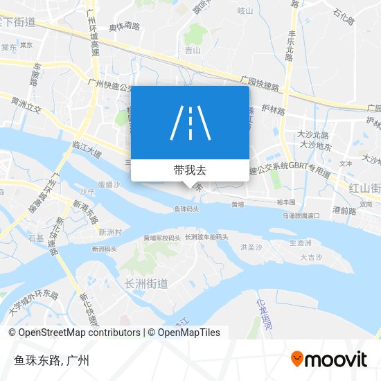 鱼珠东路地图