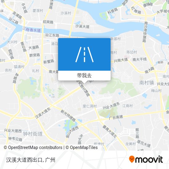 汉溪大道西出口地图