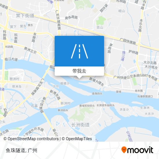 鱼珠隧道地图