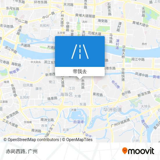赤岗西路地图