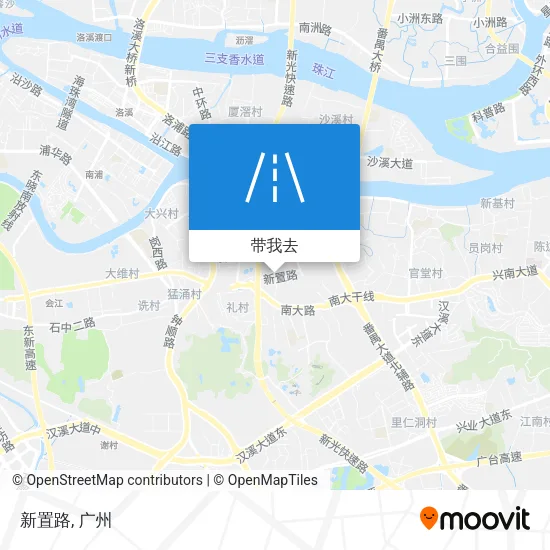 新置路地图