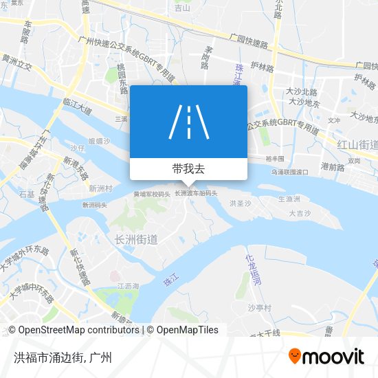 洪福市涌边街地图