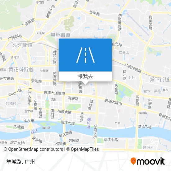 羊城路地图