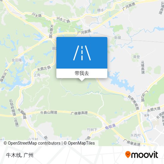 牛木线地图