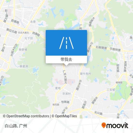 白山路地图