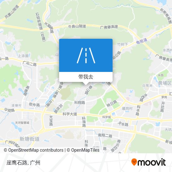 崖鹰石路地图