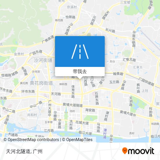 天河北隧道地图
