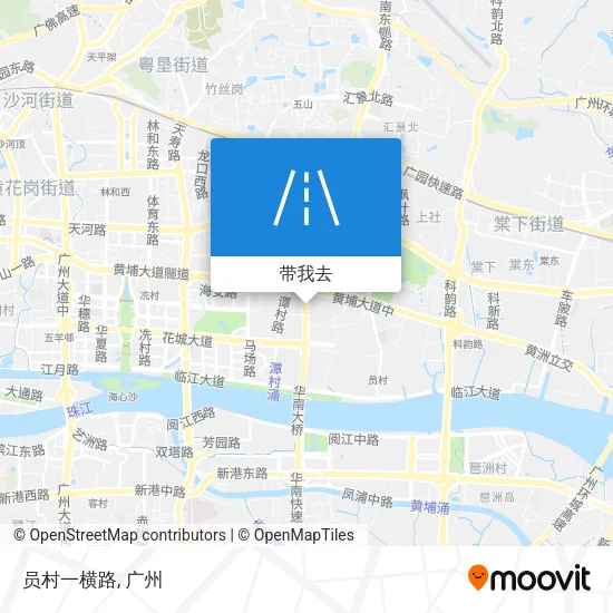 员村一横路地图