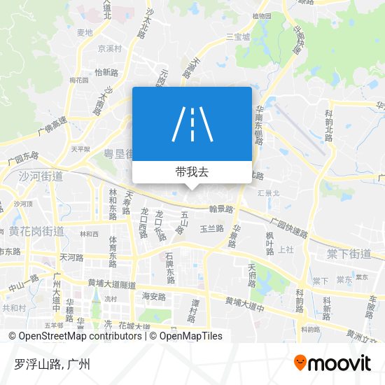 罗浮山路地图