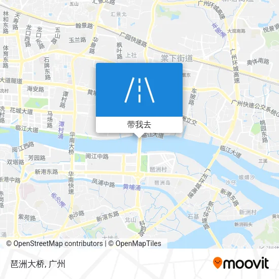 琶洲大桥地图