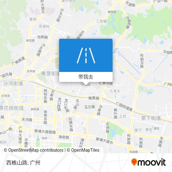 西樵山路地图