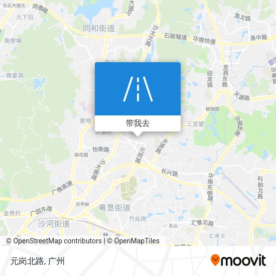 元岗北路地图