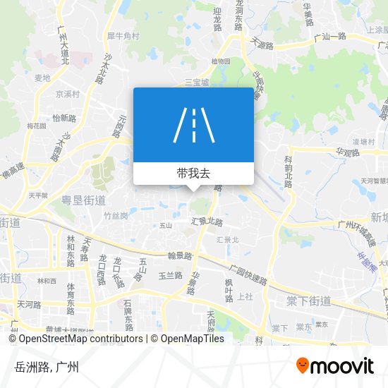 岳洲路地图