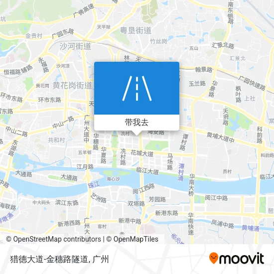 猎德大道-金穗路隧道地图