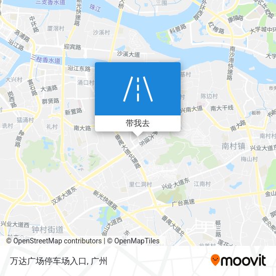 万达广场停车场入口地图