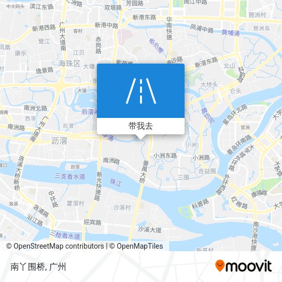 南丫围桥地图