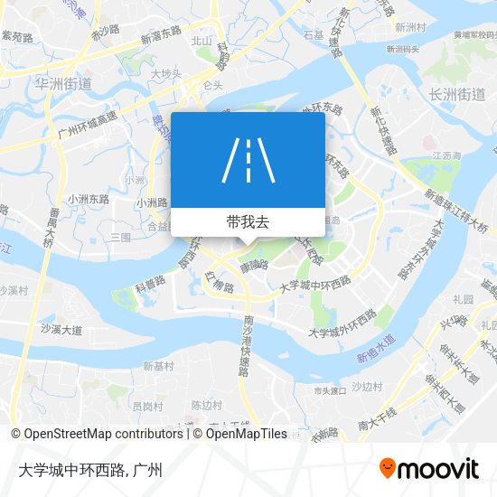 大学城中环西路地图