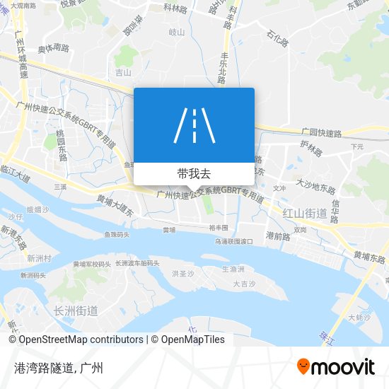 港湾路隧道地图