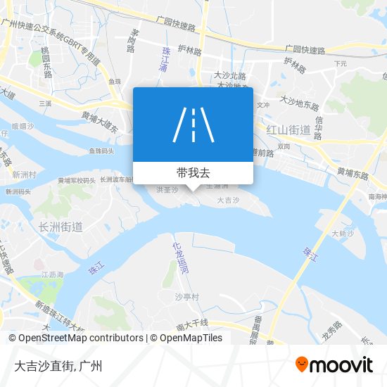大吉沙直街地图