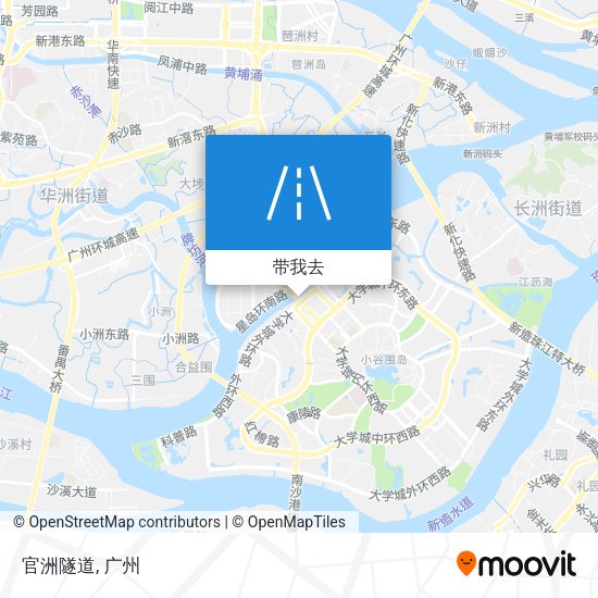官洲隧道地图