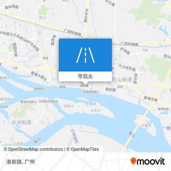 港前路地图
