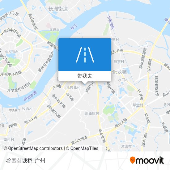 谷围荷塘桥地图