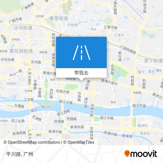 平川路地图
