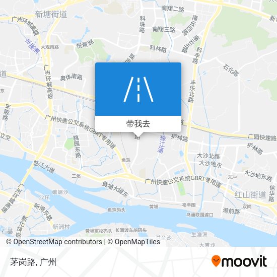 茅岗路地图