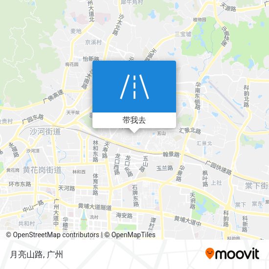 月亮山路地图