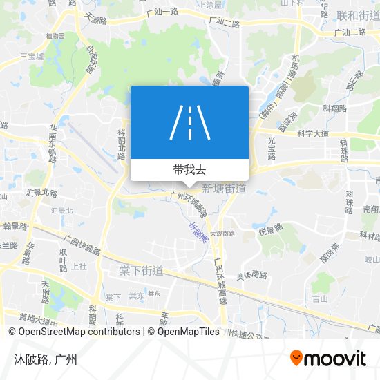 沐陂路地图