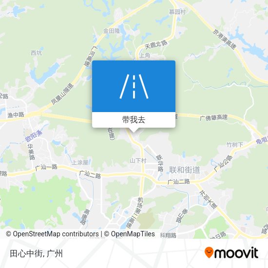 田心中街地图